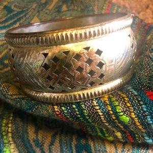 Gold lightweight statement bracelet